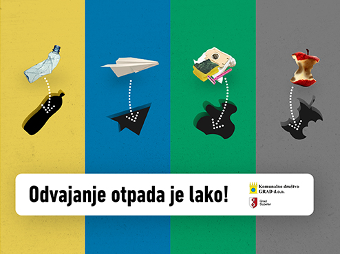 Ilustrativni plakat sakupljanja otpada
