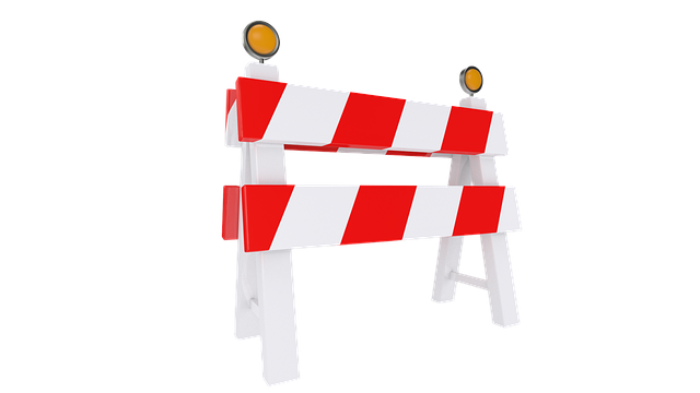 Ilustracija cestovne prepreke zbog radova na cesti